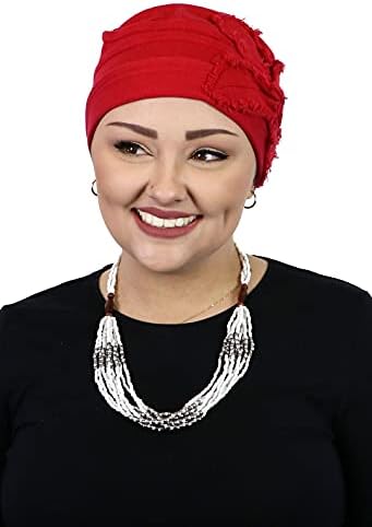 Kemo Kap Kadınlar için Kanser Şapkalar Türban Şapka Bere Kafa Kaplamaları Saç Dökülmesi Parkhurst %100 % Pamuk Kelebek