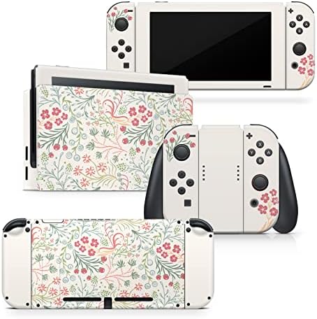 Yapışkan Tasarım Sakura Cilt Nintendo Anahtarı Cilt ile Uyumlu-Premium Vinil 3 M Kiraz Çiçekleri Çiçekler Nintendo