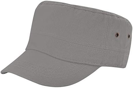Unisex Pamuk Düz Üst Katı Askeri Harbiyeli asker şapkası şoför şapkası güneş şapkaları Erkekler Kadınlar için