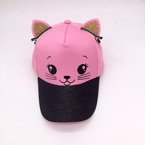 D. O. T Çocuklar Kedi Kulak beyzbol şapkası Kızlar Sevimli Kitty Ayarlanabilir Snapback şoför şapkası Yaz Spor Seyahat