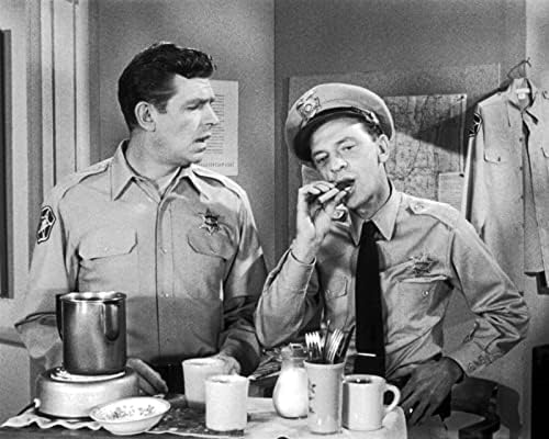 Andy Griffith Show Don Knotts mutfakta Andy ile puro içiyor 5x7 inç fotoğraf