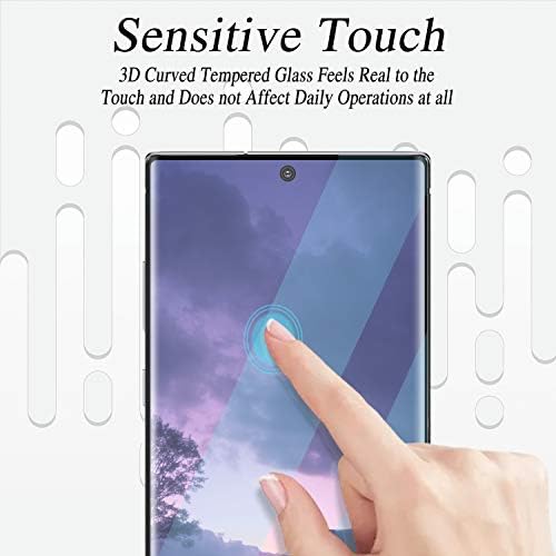 KAREEN [1 Paket] Ekran Koruyucu Samsung Galaxy Not için 10 Temperli Cam Parmak İzi Yok, Çizilmez, Kabarcık Yok, tam