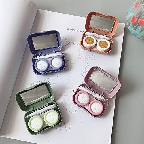 n / a Moda Taşınabilir Mini Kontakt Lens Kutusu Kılıfları Depolama Tutucu Kadın Erkek Renkli Kontaklar Konteyner Seyahat
