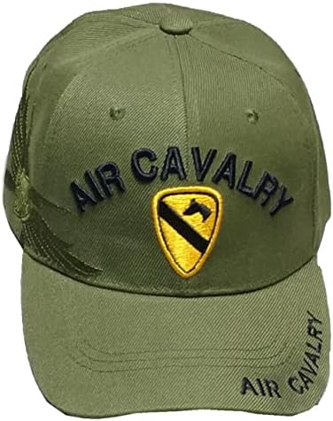 Hava CAV (1. CAV Amblemi) (Faturada Hava Süvari) (Siyah Harfler) Beyzbol Şapkası (Yeşil)