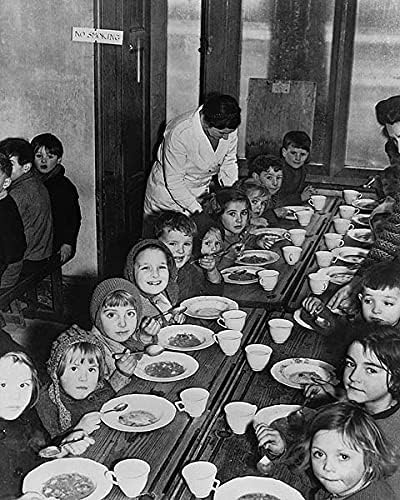 East End Londra Tahliye Çocuk İKINCI dünya savaşı 1941 11x14 Gümüş Halide Fotoğraf Baskı