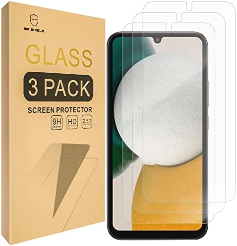 Mr. Shield [3'lü Paket] Samsung Galaxy A54 5G için Tasarlandı [Parmak İzi Kilidi Açma Uyumlu] [Temperli Cam] [9H Sertliğe