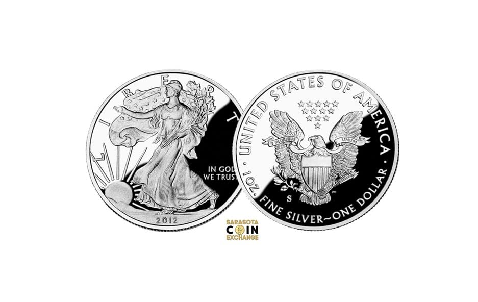 2012 S San Francisco Geçirmez Amerikan Gümüş Kartal Hiçbir Orijinal Ambalaj Dahil 1 Ons .999 Gümüş Geçirmez 1 $2012