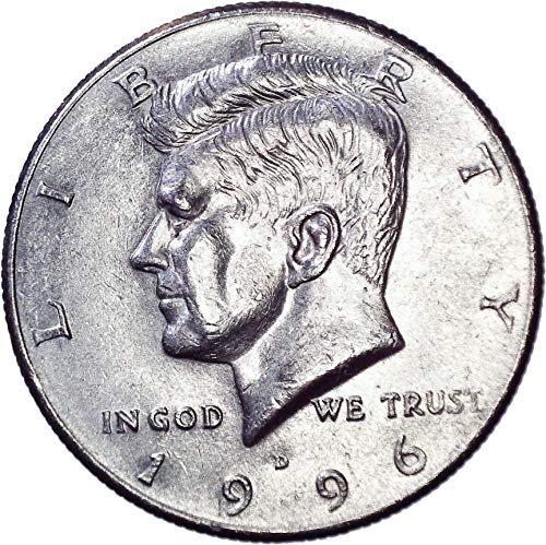 1996 D Kennedy Yarım Dolar 50C Parlak Dolaşımsız