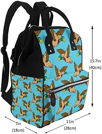 Bebek bezi Değiştirme Sırt Çantaları Anne Uçan-Yeşilbaş-Ördekler Seyahat Bookbag bebek bezi çantaları Sırt Çantası