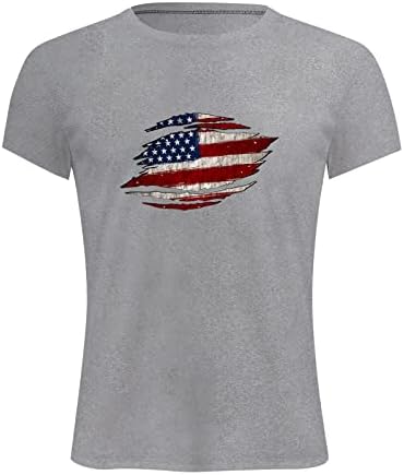 XXBR 4th Temmuz Erkek Asker Kısa Kollu T-Shirt, Retro Amerikan Bayrağı Tshirt Yaz Atletik Kas Slim Fit Tee Tops