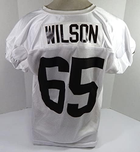 2021 Cleveland Browns Marvin Wilson 65 Oyunu Verilen Beyaz Antrenman Forması 58 866-İmzasız NFL Oyunu Kullanılmış