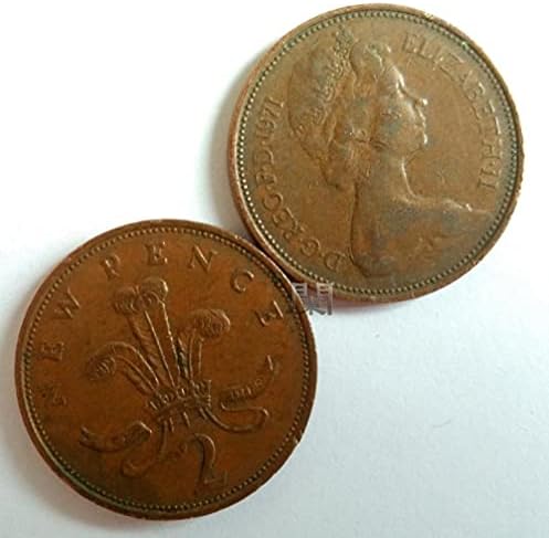 Ingiliz 2 Kuruş Para Sikke Elizabeth II Kraliçe Gençlik Avatar Avrupa CoinsCoin Koleksiyonu hatıra parası