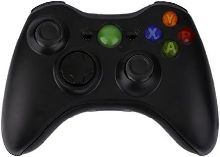 LYB Yedek Konut Tam Kabuk Seti + Tam Düğmeler Seti Xbox 360 Kablosuz Denetleyici Denetleyici Onarım Parçaları (Siyah)