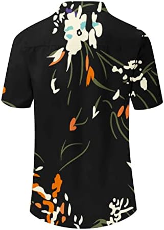 Düğme Gömlek Kadınlar için Çiçek Baskı yazlık kısa kollu t-shirt V Boyun Gömlek 2023 Moda Bluz Tunikler Bayanlar için