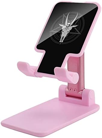 Kafatası Keçi Pentagram Katlanabilir Cep Telefonu Standı Ayarlanabilir Açı Yüksekliği Tablet Danışma Tutucu