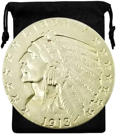 Kocreat Kopya 1913-S Hint Baş Kartal Altın Sikke Beş Dolar-Çoğaltma ABD Hatıra Sikke Şanslı Sikke Hobo Sikke Morgan