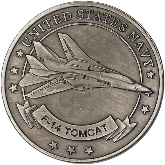 F - 14 Tomcat Fighter Madalyon Dekorasyon Sikke Askeri Küçük Hediye Hatıra Koleksiyonu Hediye Oyna