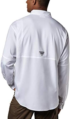 Columbia Erkek Tamiami II Uzun Kollu Gömlek, Uzun, Beyaz, 3XL