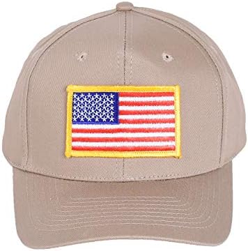 Tirrinia Amerikan Bayrağı Beyzbol Şapkası Birleşik Biz Halka Toka Kapatma ile Yapılandırılmış Unisex Pamuk Standı