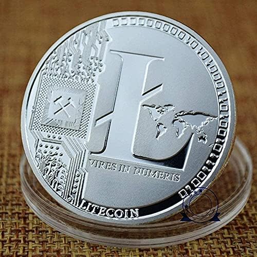 1 ADET Gümüş Litecoin hatıra parası Gümüş Kaplama LİTE Sikke Sınırlı Sayıda Koleksiyon Sikke Koruyucu Kılıf ile