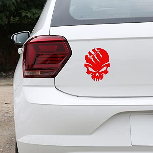 nuoozy Evrensel Araba Yakıt Deposu Kapağı Sticker Serin Dekoratif Vinil çıkartma Kırmızı C003 (1 Adet)
