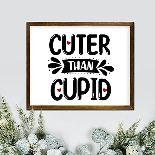 14 Şubat sevgililer Günü İşareti Ahşap Çerçeve ile Daha Sevimli Cupid Duvar Dekor Çiftlik Evi Bar İşareti sevgililer