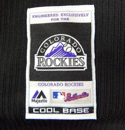 2014-15 Colorado Rockies 45 Oyun Kullanılmış Siyah Forma BP ST DP02005 - Oyun Kullanılmış MLB Formaları