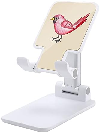 Kardinal-Kırmızı-Kuşlar Cep Telefonu Standı Katlanabilir Ayarlanabilir Cep Telefonu Tutucu Masaüstü Dock iPhone Anahtarı