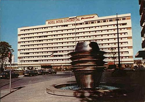 Otel Inter-Continental Dusseldorf Düsseldorf, Almanya Orijinal Vintage Kartpostal