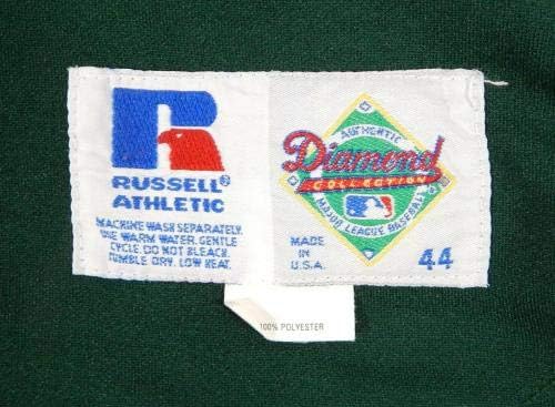 1996-98 Oakland Atletizm Denny Walling 15 Oyun Kullanılmış Yeşil Forma - Oyun Kullanılmış MLB Formaları