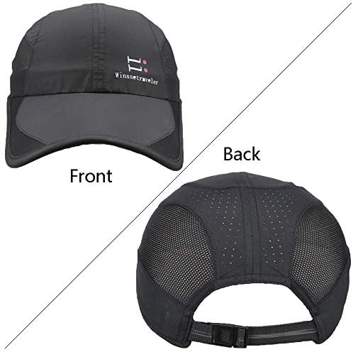 Winssetraveler Koşu Şapkaları Erkekler Kadınlar için Hızlı Kuru Kap Hafif Nefes Yumuşak Ayarlanabilir Açık Spor Şapka
