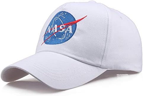 BAIMORE NASA Insignia Işlemeli Pamuk Dimi Kap Baba Şapka beyzbol şapkası Ayarlanabilir