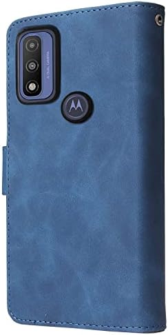 Motorola Moto G Gücü ile Uyumlu Asuwish 2022 5G / MotoG Saf 2021 Cüzdan Kılıf ve Temperli Cam Ekran Koruyucu Kapak