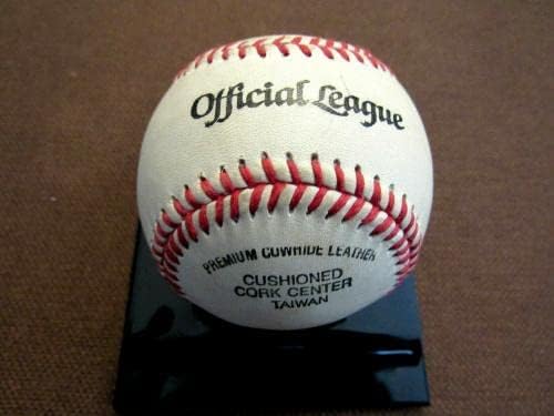 Joe Dimaggio New York Yankees Hof İmzalı Otomatik Vtg Wilson Ol Beyzbol Jsa Mektup İmzalı Beyzbol Topları
