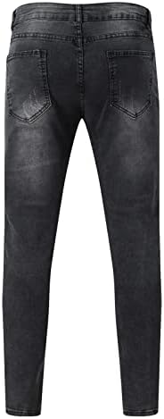 MIASHUI Erkek Kış Giysileri Boyutu 6 Rahat Ayak Açık Ayak Dokuma Öğütülmüş Pantolon erkek Placket Kot Su Erkekler