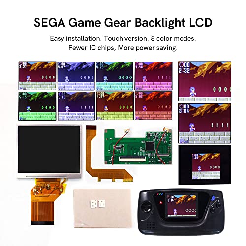 HISPEEDIDO 3.5 inç Arkadan Aydınlatmalı lcd ekran Ekran Kitleri Sega GG Konsolu Mod Özel Onarım Aksesuarları Araçları(8