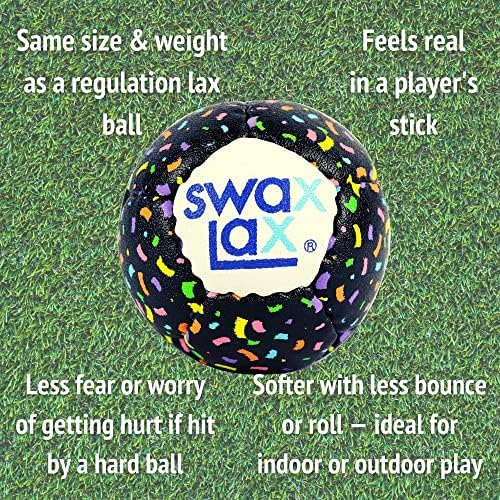 SWAX Bundle Lacrosse Eğitim Topları-Daha Az Sıçrama ve Ribaund ile İç ve Dış Mekan Uygulamaları