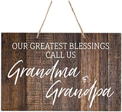 LifeSong Kilometre Taşları Büyükanne ve Büyükbaba Duvar Asılı İşareti Dekoratif Hediye Torunları Nana Papa Ailesi