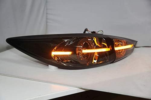 Genel LED arka lambaları MAZDA 3 Axela Sedan LED Şerit arka lambalar 2015 yıl duman siyah TW