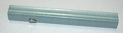 Trendleri Toplama Judaica Mezuzah Kasa Metalik Soluk Mavi Gri Çizgili Alüminyum 12 cm Arkası Kapalı