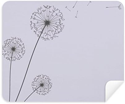 Üç Karahindiba çiçek Temizleme bezi Ekran Temizleyici 2 adet süet kumaş