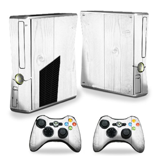 X-Box 360 Xbox 360 S Konsolu için MightySkins Cilt-Beyaz Ahşap / Koruyucu, Dayanıklı ve Benzersiz Vinil Çıkartma sarma