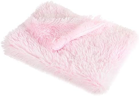 TEVEQ Kış Pet Sıcak kış battaniyesi Kalınlaşmış Evcil Küçük ped Uyku için Pet Yatak / Mat (Gül Altın, s)