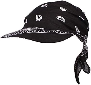 Bayan Çeşitli Paisley Baskı Bandana başörtüsü Şapka Yaz Katlanır Anti-UV Golf Tenis güneşlik kapağı