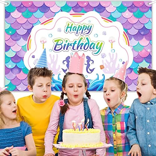 Denizkızı Doğum Günü Partisi Süslemeleri Zemin, Kızlar Prenses için Deniz partisi Dekorasyon Malzemeleri altında Küçük