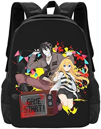 KLLIKI melekler ölüm Anime büyük kapasiteli eğlence sırt çantası Laptop sırt çantası ışık büyük seyahat çantası öğrenci