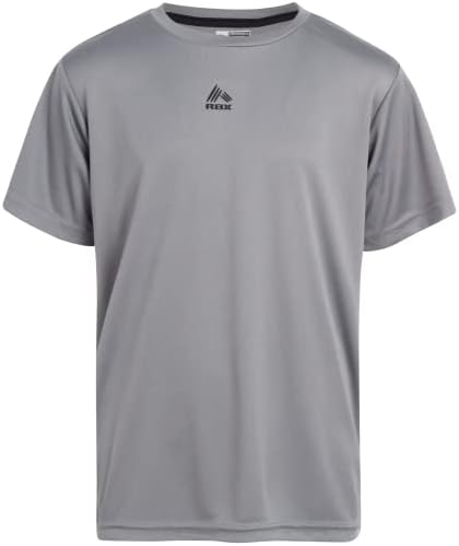 RBX Erkek Atletik Tişört - 2'li Paket Aktif Performanslı Kuru Kesim Spor Tişört (Beden: 4-16)