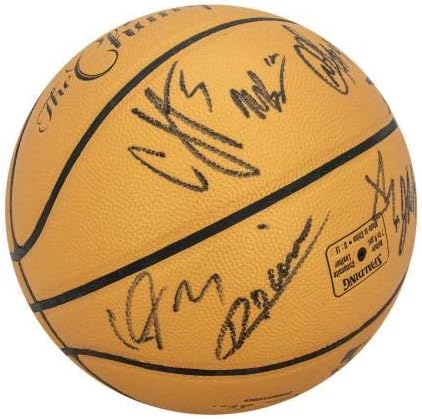 2013-14 San Antonio Spurs NBA Şampiyon Takımı Basketbolu İmzaladı Tim Duncan JSA COA İmzalı Basketbollar