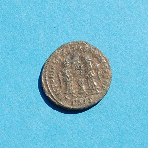 BU Roma I. Konstantin imparatoru MS 306 ila 337, iki zafer, OY PR 5 Bronz Sikke Çok iyi