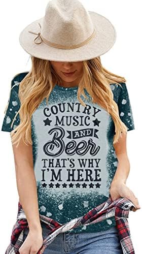 Suçlama Tüm Benim Kökleri Gömlek Kadın Rahat Country Müzik kısa kollu tişört Retro Batı Ağartılmış Gömlek